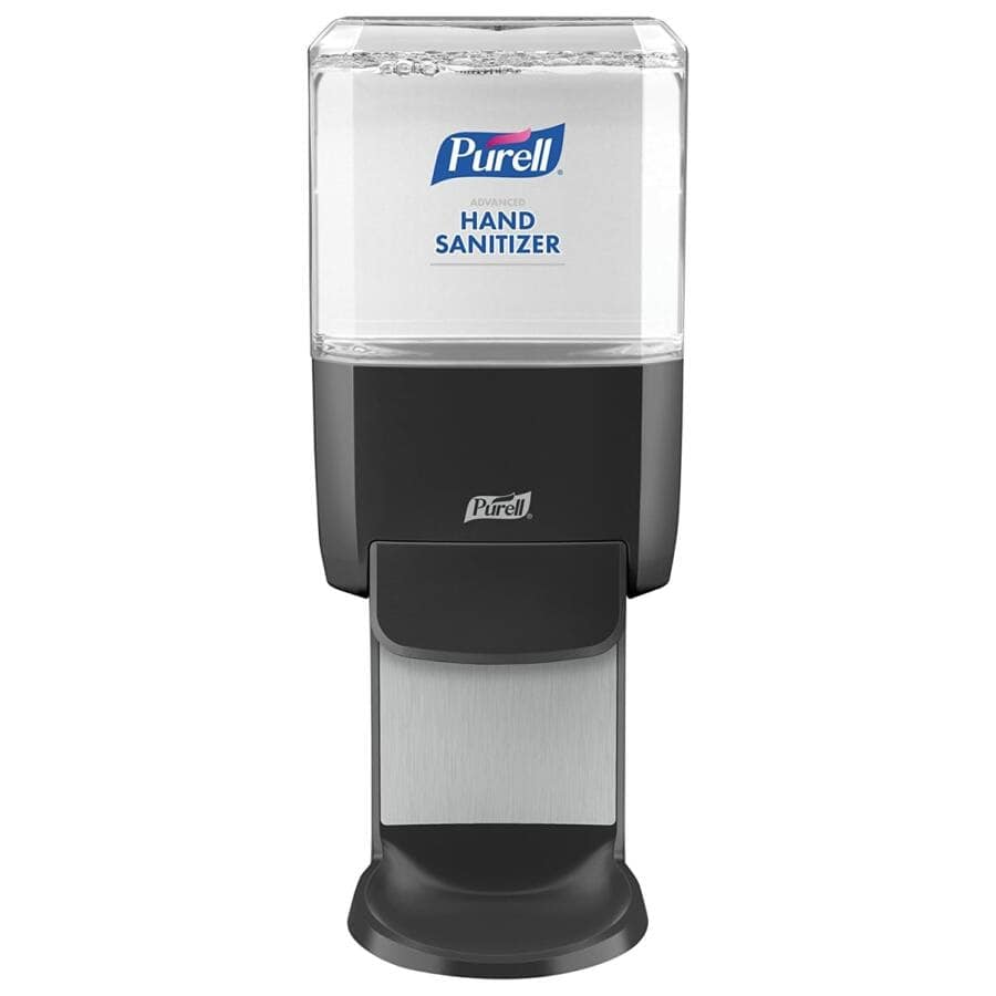 PURELL ES4 nyomógombos kézfertőtlenítő adagoló patron nélkül, ES4 kézfertőtlenítő rendszer, 1200ml, fekete