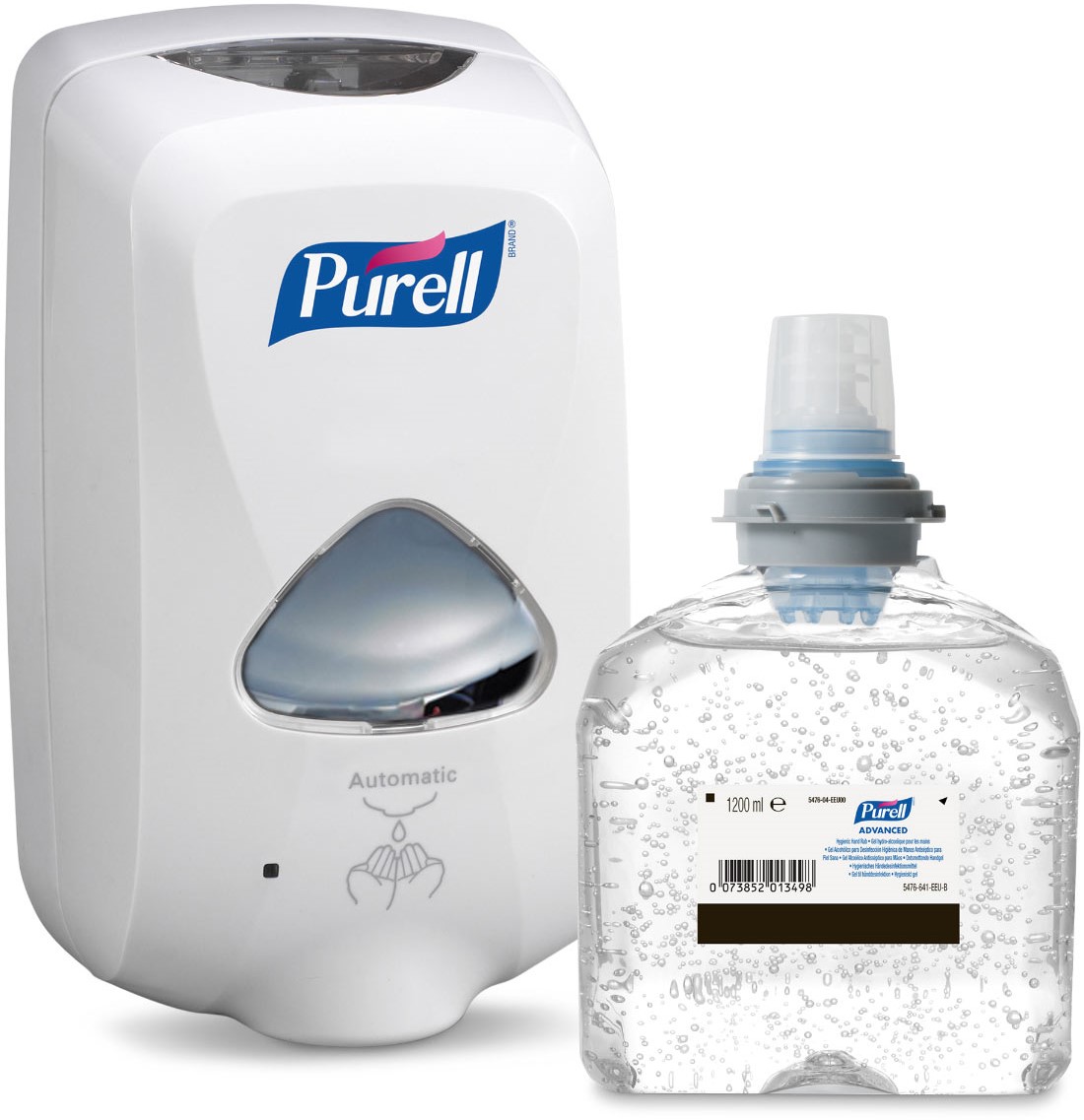 PURELL TFX Starter kezdőcsomag D1 - 1 db fehér adagoló + 1 db kézfertőtlenítő gél patron
