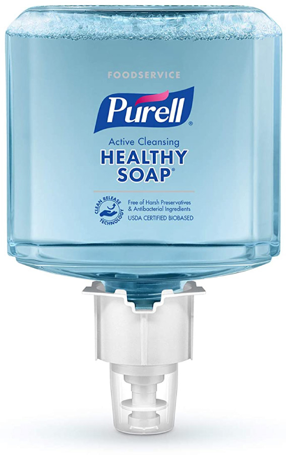 PURELL ES6 HEALTHY SOAP extra tisztítóhatású, friss illatú habszappan patron, ES6 PURELL Soap automata rendszer, 1200ml