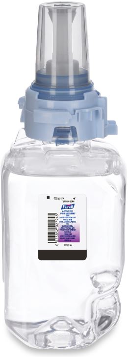 PURELL Advanced kézfertőtlenítő hab, nyomógombos ADX-7 utántöltő patron, 700 ml