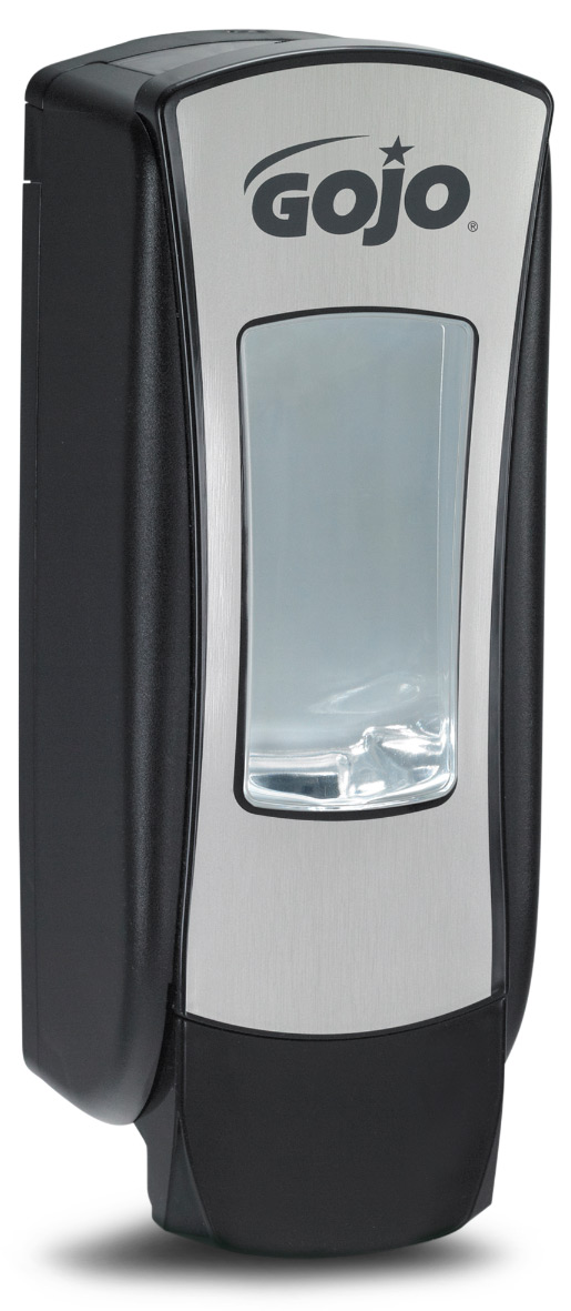 GOJO nyomógombos habszappan adagoló, ADX-12 patronos kézmosó rendszer, fekete/ezüst, 1250 ml