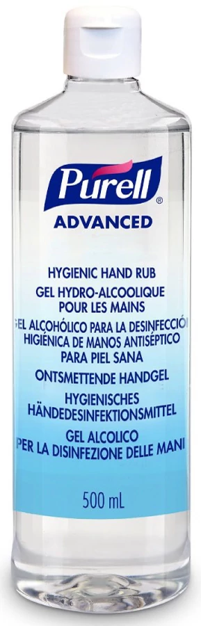 PURELL Advanced kézfertőtlenítő gél - virucid, fungicid, baktericid, mikobaktericid, OTH engedély, kupakos flakon, 500 ml