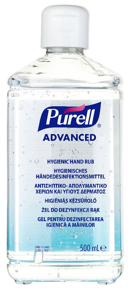PURELL Advanced kézfertőtlenítő gél EU-konform flakonban 500 ml