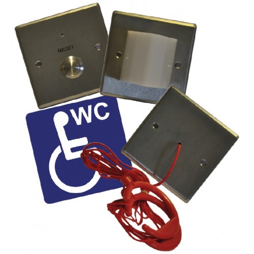 Baldwin Boxall GCDTASKIT zsinóros WC vészjelző, rozsdamentes acél