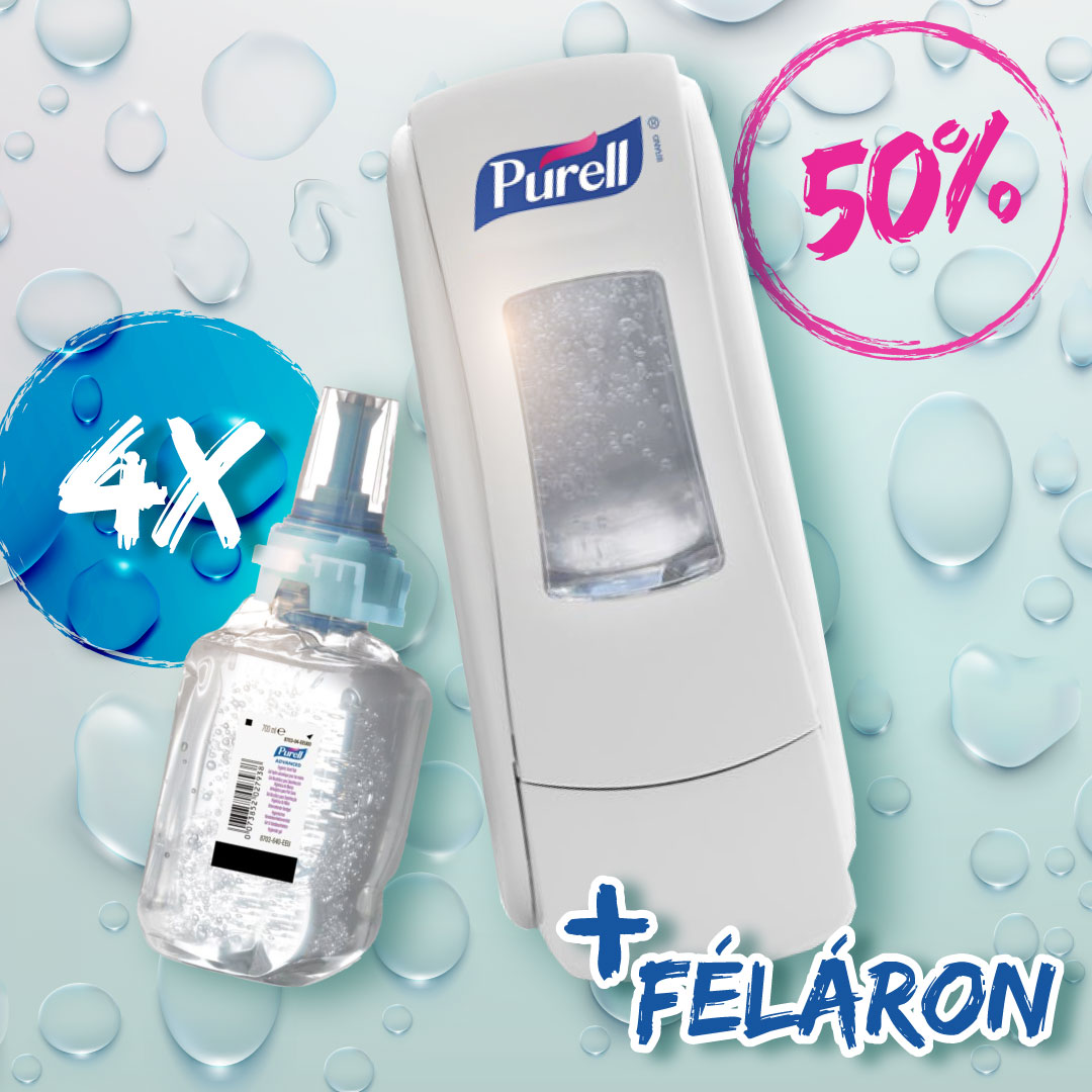 PURELL Advanced kézfertőtlenítő gél, ADX 700 ml kézfertőtlenítő csomag