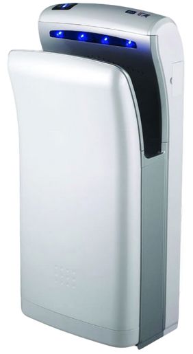 BIO JET légborotva jellegű, dupla oldalú, turbó kézszárító, műanyag, fehér, 1150 W, 10-12 mp, 65 dB