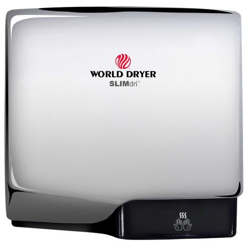 L-970 WORLD DRYER SLIMdri automata kézszárító, alumínium, fényes, 950 W, 10-12 mp, 83 dB